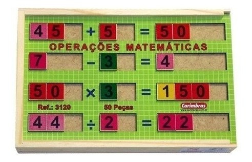 Operações Matemáticas - Adição Subtração Multiplica Divisão