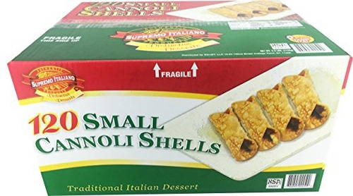 Supremo Italiano: 120 Conchas Pequeño Cannoli