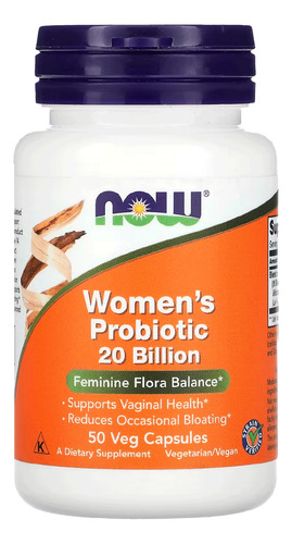 Probiótico Para Mujeres Now Foods 50 Cápsulas Vegetales