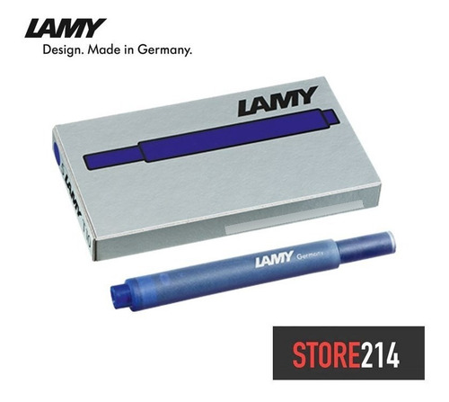 Imagen 3 de 5 de Tinta Azul Lamy: Caja De 5 Cartuchos T10 Azul