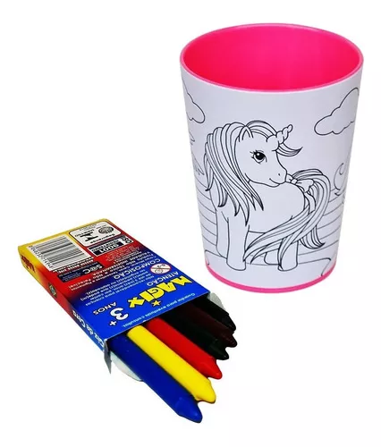 Kit de Colorir com Giz de Cera My Little Pony