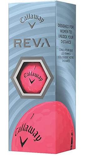 Pelotas Golf Callaway Reva Rosas - Tubo X3 | The Golfer Shop Color Rosa