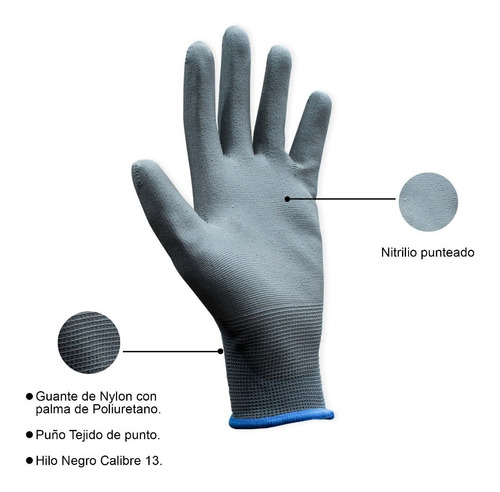 Imagen 2 de 5 de 5 Pares De Guantes Anticorte Uso Rudo Industrial Steelpro