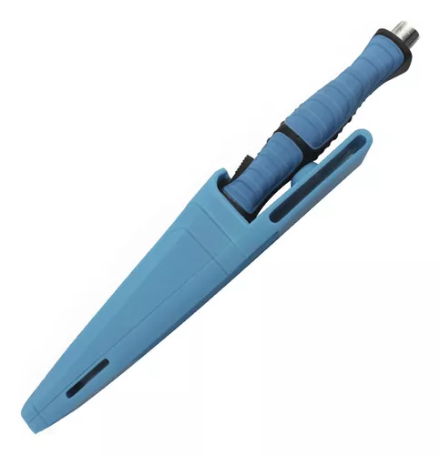 Cuchillo Para Buceo Con Funda Color Azul