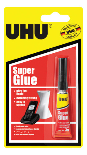 Adhesivo Instantaneo Super Glue Uhu 3ml