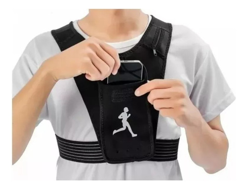 Chaleco Deportivo Con Porta Celular Running Entrenamiento