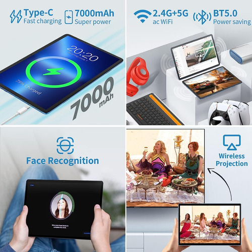 Tablet Teclast M40 Plus 128 Gb+16 Gb Android 12 Wifi 10.1 Pu