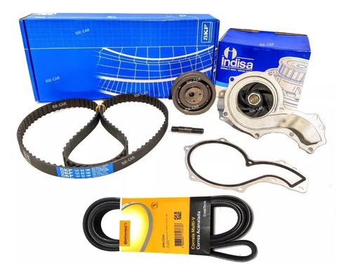 Kit Distribucion Skf + Bomba De Agua + Correa Poly-v Vw Gol Power 1.6 Nafta