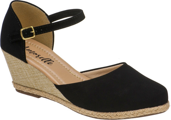 sapato peep toe beira rio conforto