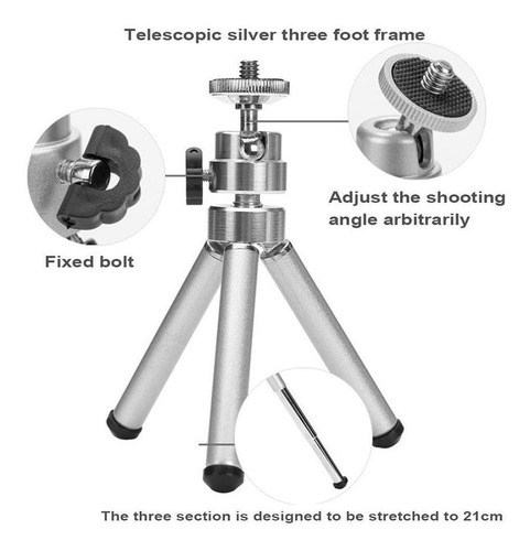 Mini Tripode Extensible Universal Camaras Celular Gopro