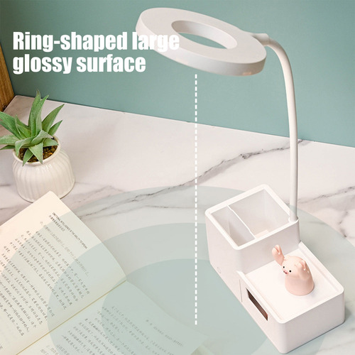 W New Lámpara Led De Escritorio Plegable Y Enchufable, Lámpa