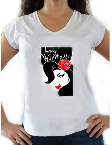 Polera Mujer Personalizada Diseño, Amy Winehouse