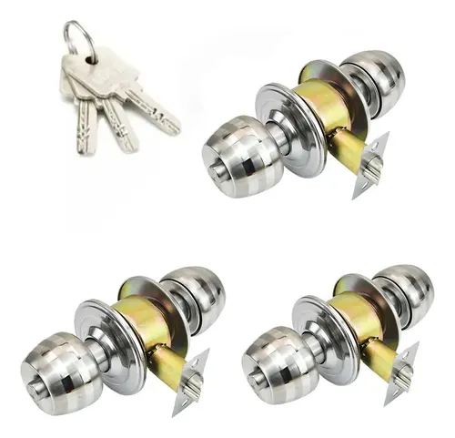 Placas De Refuerzo Para Cerraduras De Puerta - 2 Unidades De Acero Inoxidable, Para Puertas Interiores Y Exteriores