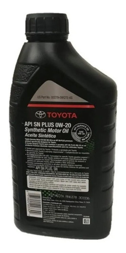 Imagen 2 de 3 de Aceite 0w20 Toyota Original Camry Lexus Corolla Yaris