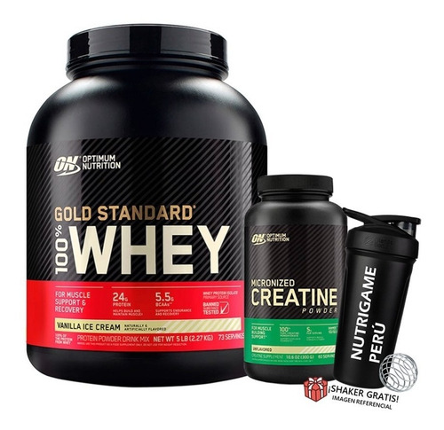 Pack Proteina Gold Standard 100% Whey 5lb + Creatina On 300g
