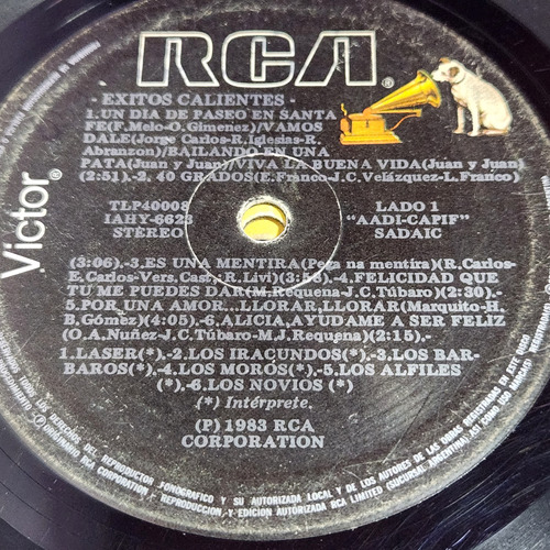 Sin Tapa Disco Exitos Calientes Laser Iracundos Otros Cp0