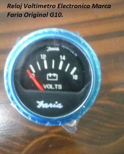 Reloj Voltimetro Electronico Marca Faria Original G10
