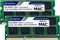 Comprar Ramtimetec, 2 X 8 Gb, 1333mhz, Ddr3, Compatible Con Apple