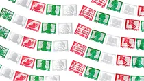 Comprar Decoracion Plastico Picado Fiestas Patrias 500 Mts Tricolor