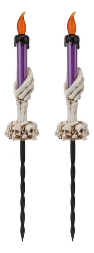 Estacas For Velas De Halloween, 2 Unidades, Cálidas, 120 Ma
