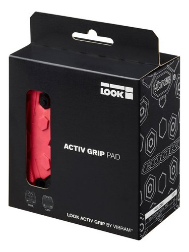 Pad Grip Intercambiable Para Pedal Look Grip Trail Color Rojo