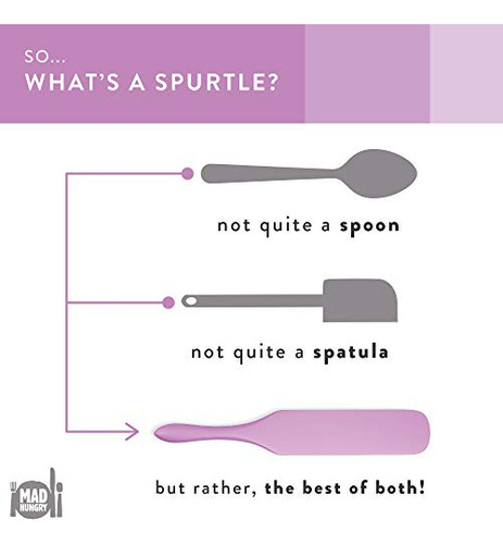 Juego De 2 Piezas De Silicona Spurtle, Espátula De Cocina, C