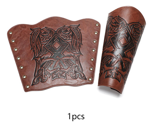 3 Guantelete De Cuero Pu, Pulsera, Brazaletes Marrón 1 Uds.