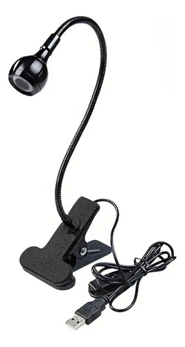 Lámparas Led Usb Luz Purpura Con Pinza Curado Flexible