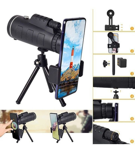 Imagen 2 de 3 de Monocular Para Celular 40x60