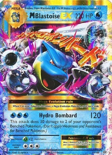 Mega Blastoise Ex 22/108 Ultra Raro Pokemon Tcg