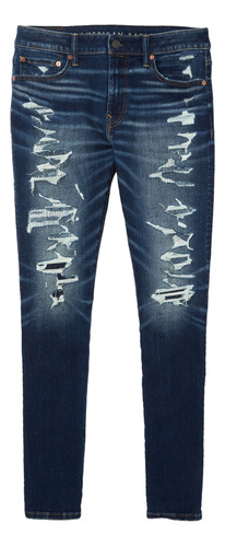 Ae Pantalón Jeans Airflex+ Athletic Skinny Con Parches