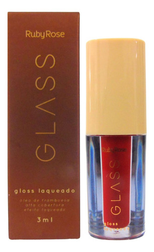 Gloss Laqueado Ruby Rose Glass Bg04 3ml
