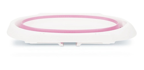 Bañera Para Bebe Carestino Plegable Rosa Con Soporte
