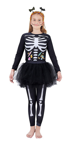 Disfraces De Halloween Para Niñas Funky Punky Bones Esquele