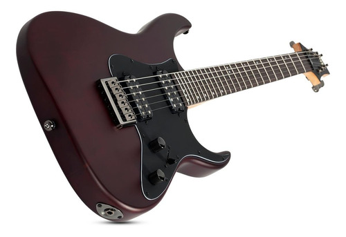 Imagen 3 de 4 de Guitarra eléctrica Schecter SGR Banshee-6 de tilo walnut satin con diapasón de palo de rosa