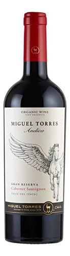 Vino Tinto Andica Cabernet Sauvignon Gran Reserva 750ml