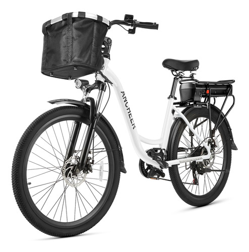 Ancheer Bicicleta Electrica Para Adulto Urbana 26  Bateria V