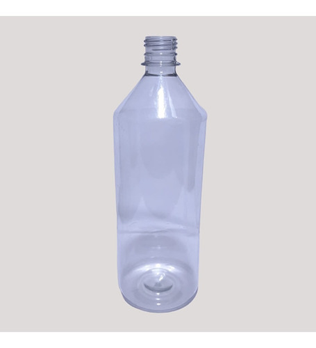 Botella De Plástico Vacío De Alcohol 1 Litro Transparente 