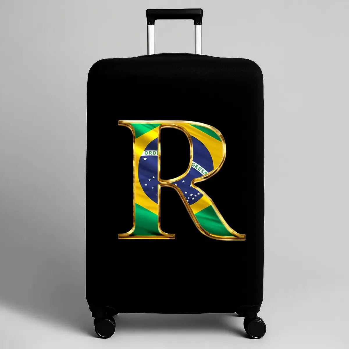 Capa De Mala Brasileira Personalizada Com A Inicial Do Nome Cor M R
