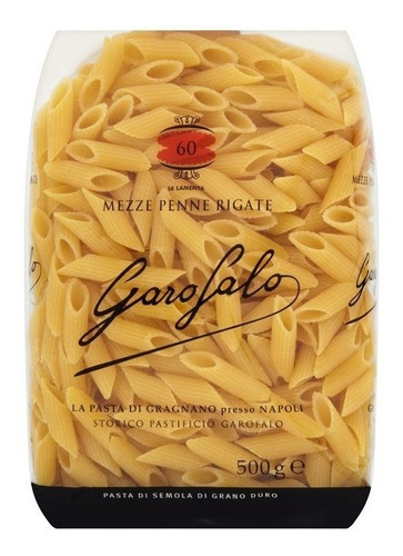 Pasta Italiana Garofalo Penne Ziti Rigate 500g Importada