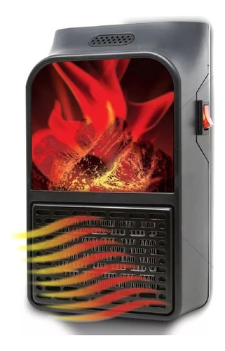 Calefactor Eléctrico 1000 W Portátil Invierno Flame Heater