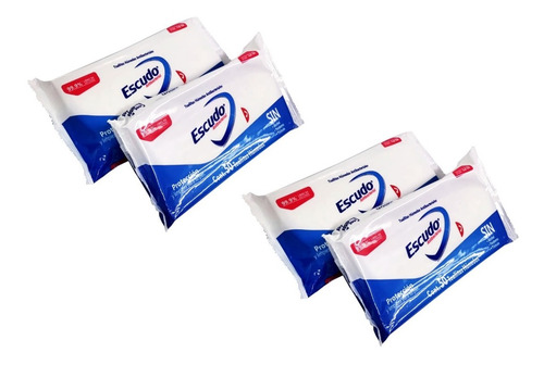 Toallitas Húmedas Antibacteriales Escudo 4 Paq De 50 Toallas