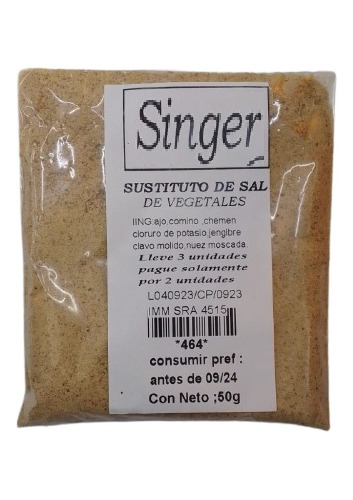 Sal Sin Sodio De Vegetales 50g