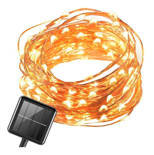 Luz Solar, Cadena De Luces Led Impermeable (100pcs Led)