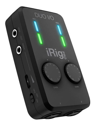 Interfaz Irig Pro Duo I/o Móvil De Audio/midi De 2 Canales 
