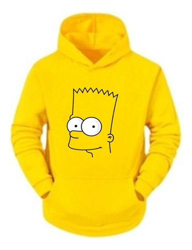 Los Simpsons Buzo Caras - Canguro Hoodie Unisex Con Capucha