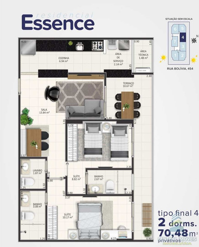 Imagem 4 de 30 de Apartamento Com 2 Dorms, Guilhermina, Praia Grande - R$ 370 Mil, Cod: 9568 - V9568