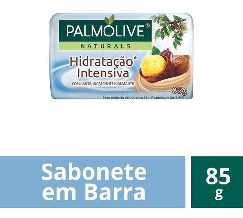 Sabonete Barra Naturals Hidratação Intensiva Palmolive 85g