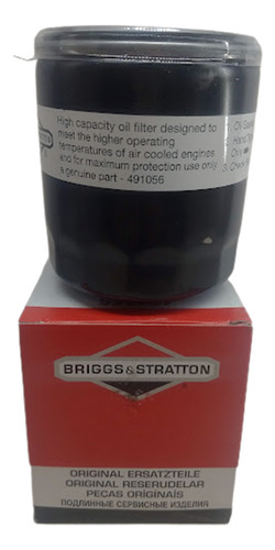 Filtro Oleo 3 Cilindros  Alt 3-3/8  Briggs & Stratton 491056