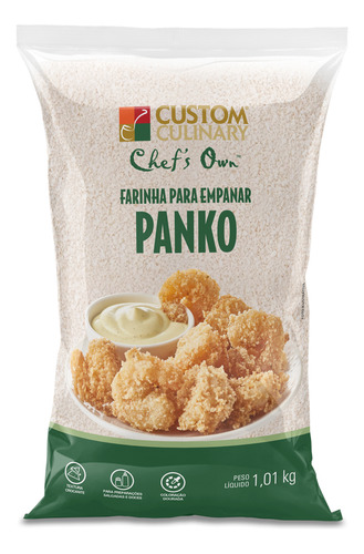 Farinha panko custom culinary chef's own 1,01 kg